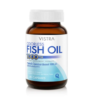 3.VISTRA Odorless Fish Oil 1000 mg