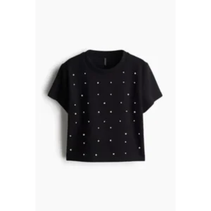 H&M Bead Embellished T-Shirt