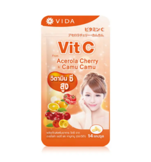 30.Vida Vit C From Acerola Cherry And Camu-Camu 14 Capsules