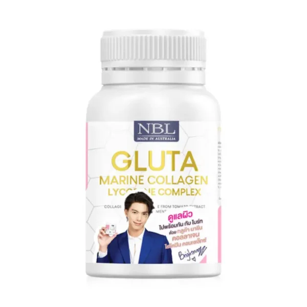 NUBOLIC Gluta Marine Collagen Lycopene Complex 30 Capsules